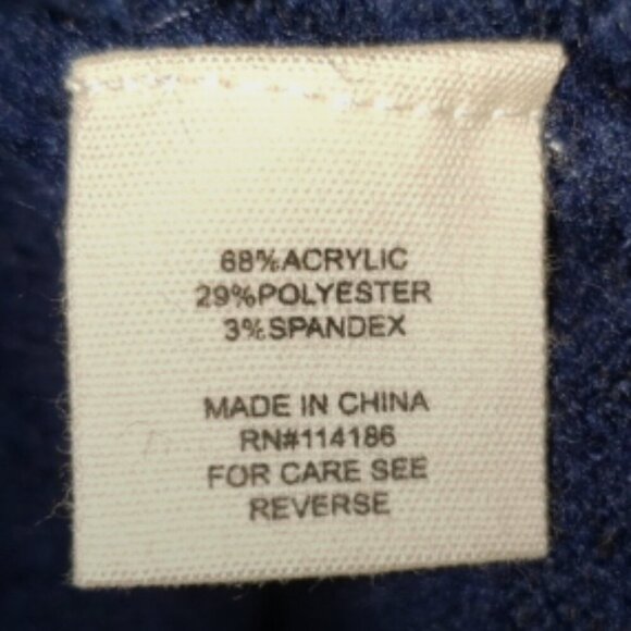 Retrology Navy Sweater with Sequin and Gem Accents - Picture 6 of 6